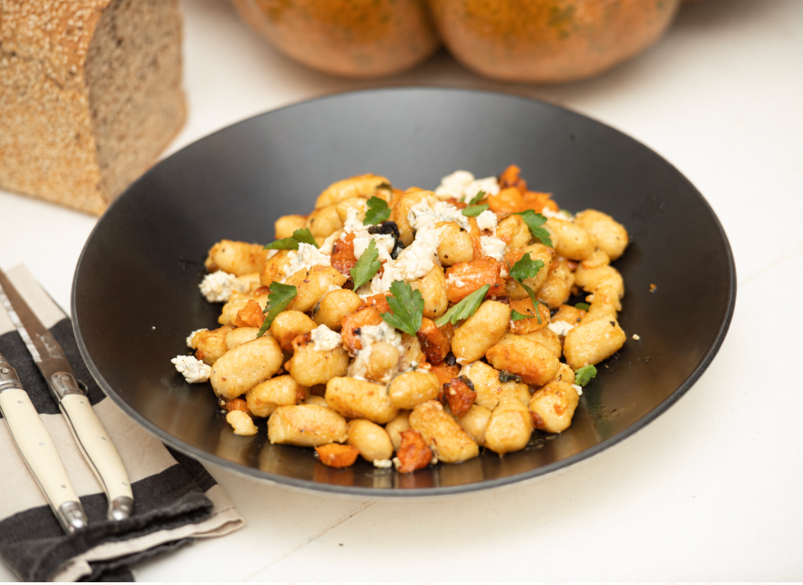 Gnocchi with Long Paddock Bluestone, Roast Pumpkin and Walnuts