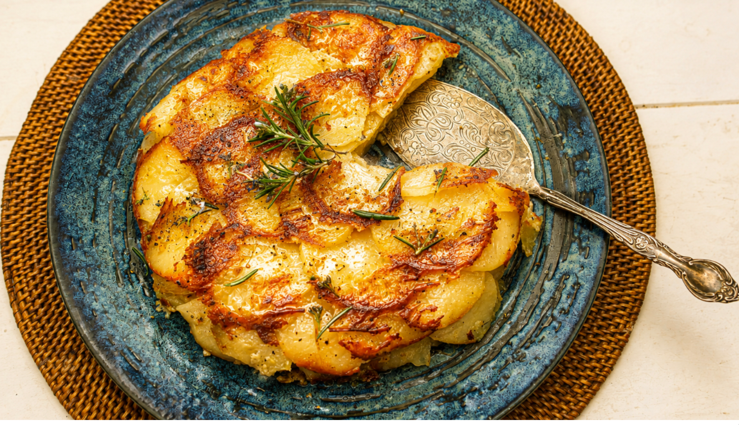 French Potato and Banksia Galette