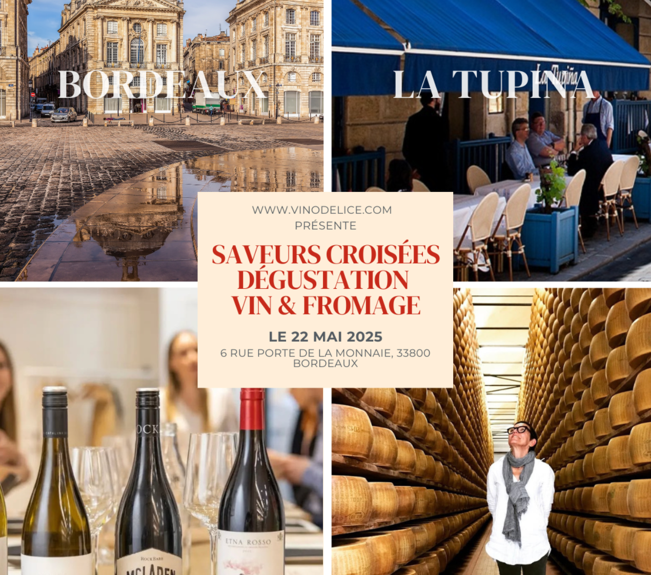 May 22nd - Cheese & Wine Tasting with Valérie Henbest in Bordeaux 🇫🇷🇦🇺