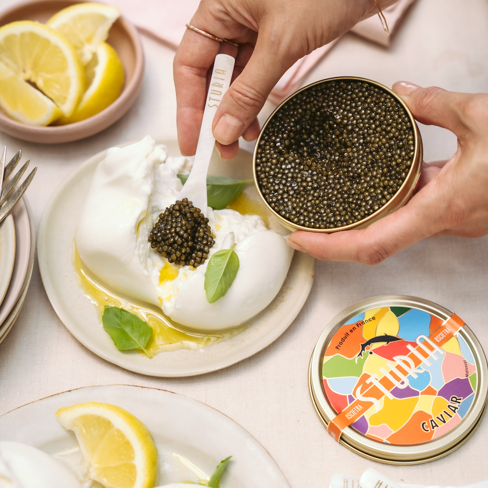 Burrata Caviar with Sturia
