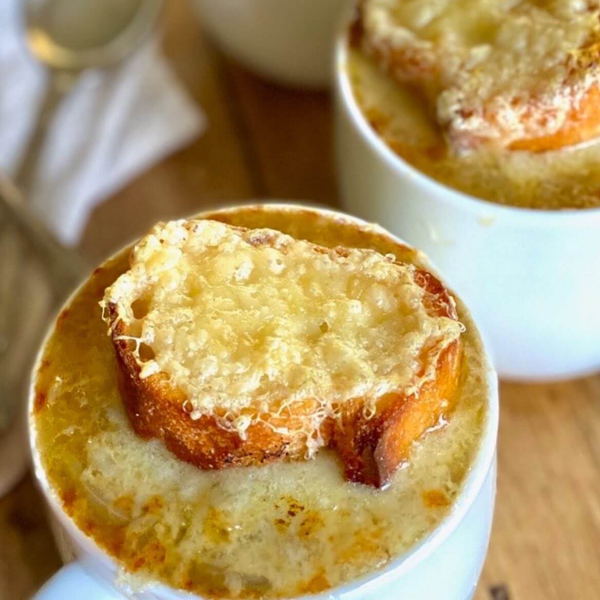 French Onion Soup with Comté Croutons