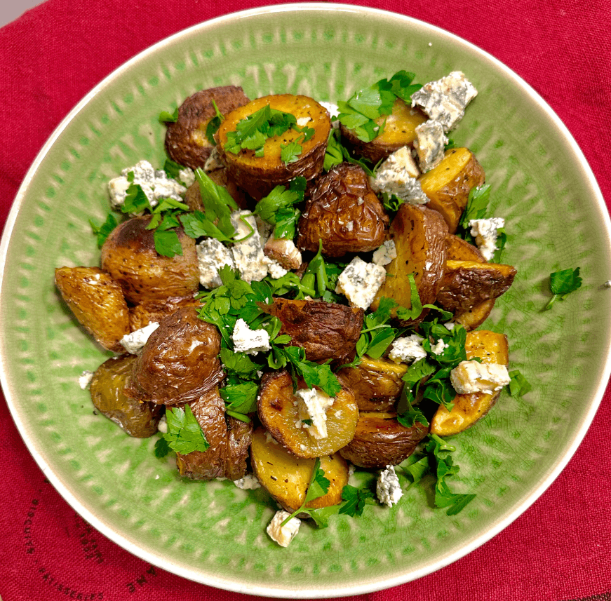 Roasted Potatoes with Crumbled Stilton