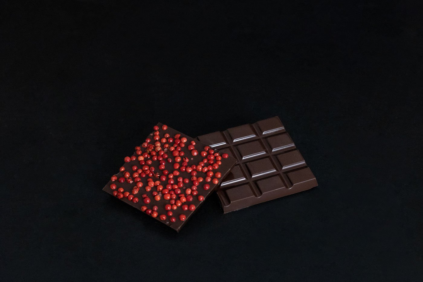 Dark Chocolate Pink Peppercorn Fondue